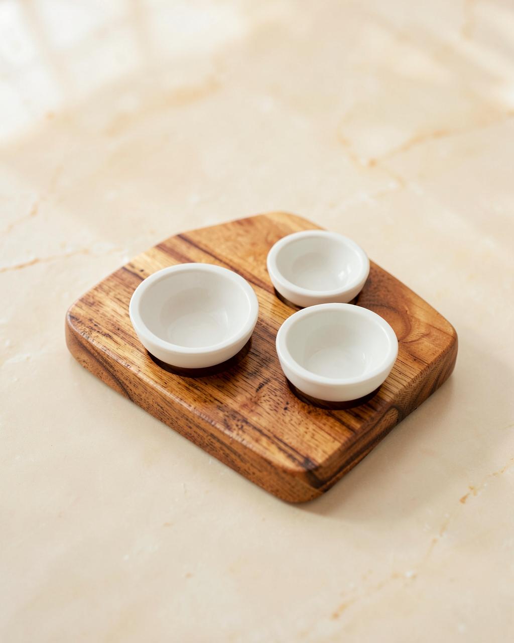 Acacia Board & Dip Bowls