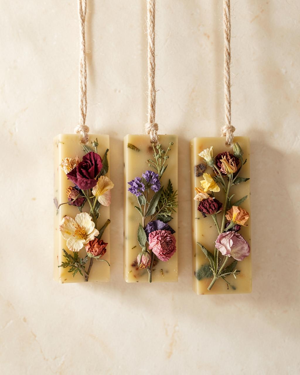 Pressed Flower Wax Tablets