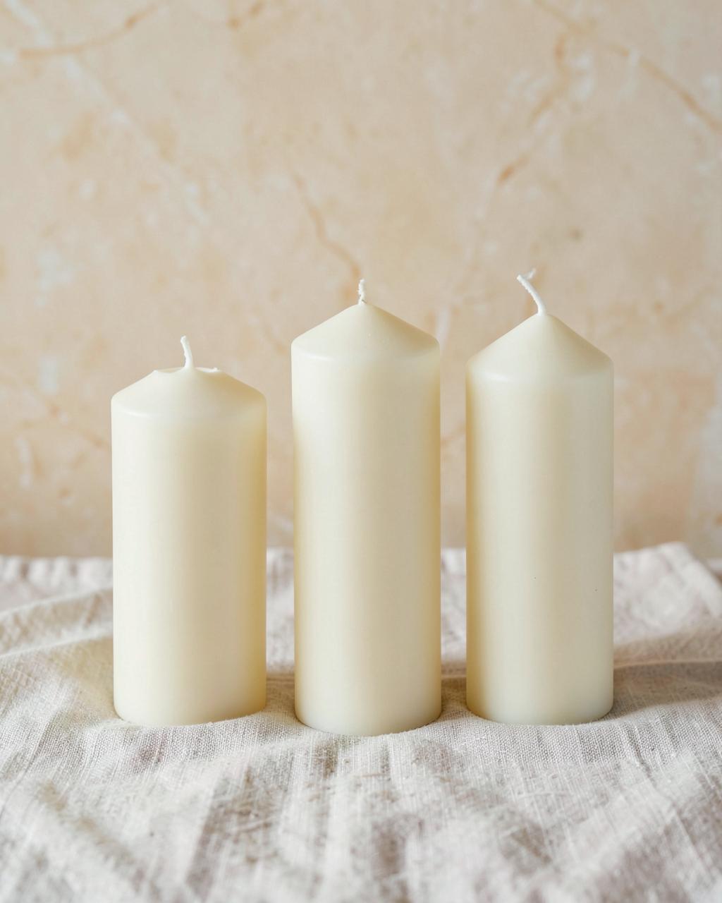 Tower Pillar Candle Set